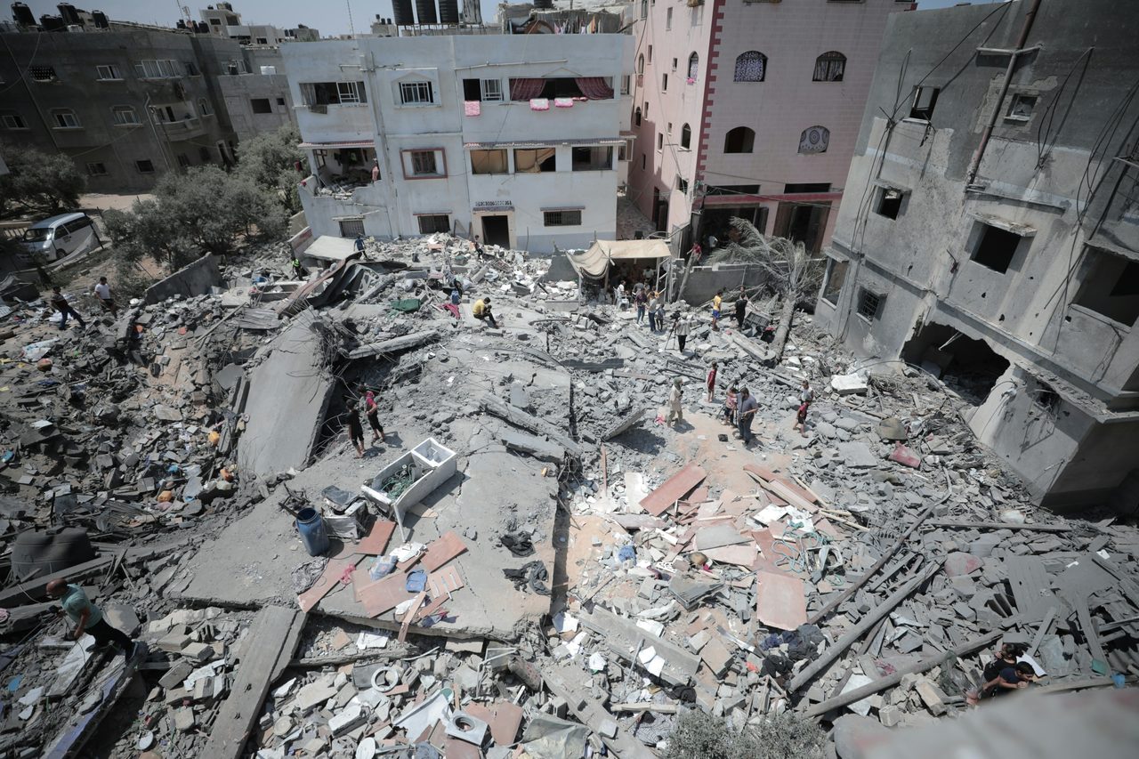 Gaza City at dusk - quiet streets carry cautious hope.
