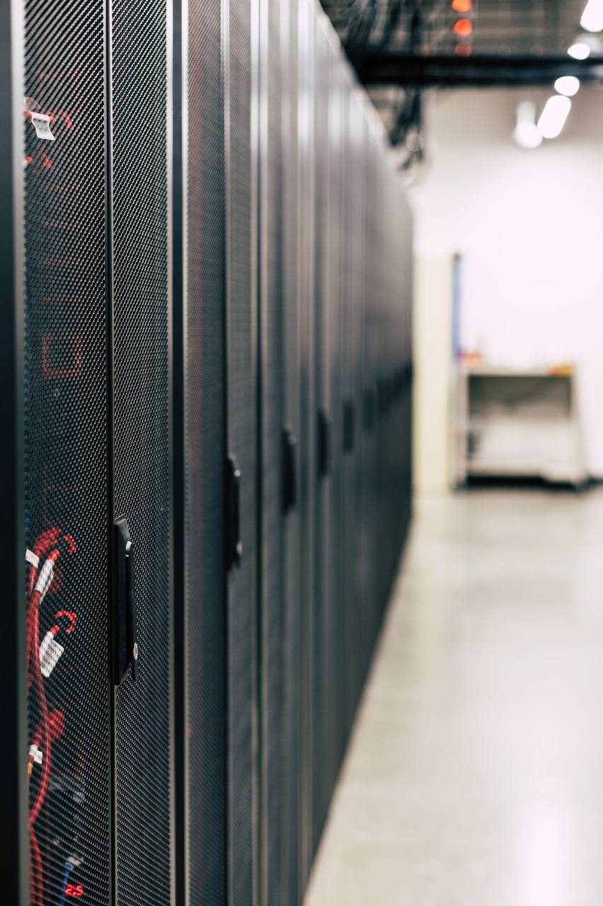 Data centre racks - the physical reality behind the AI boom.