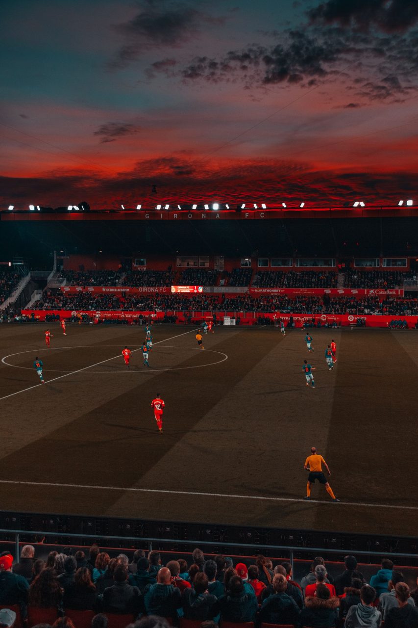 A football match under stadium lights - the club at the centre of the FA probe.
